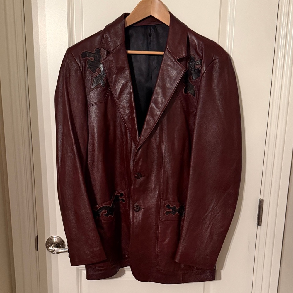 Vintage Scully Leatherwear Black Lined Jacket - Size 44L Westerncore